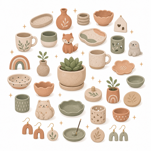 Beginner-Friendly Clay Projects Pack (25 Quick Builds)