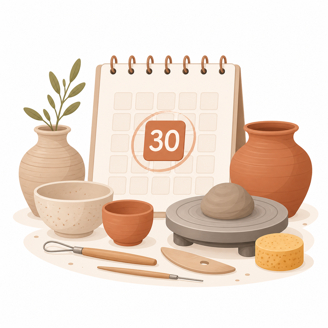 30-Day Pottery Notes