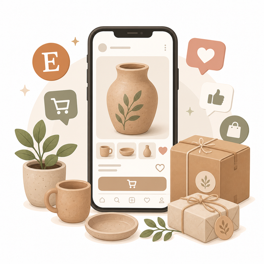 Sell Your Pottery Online (Etsy + Instagram Kit)